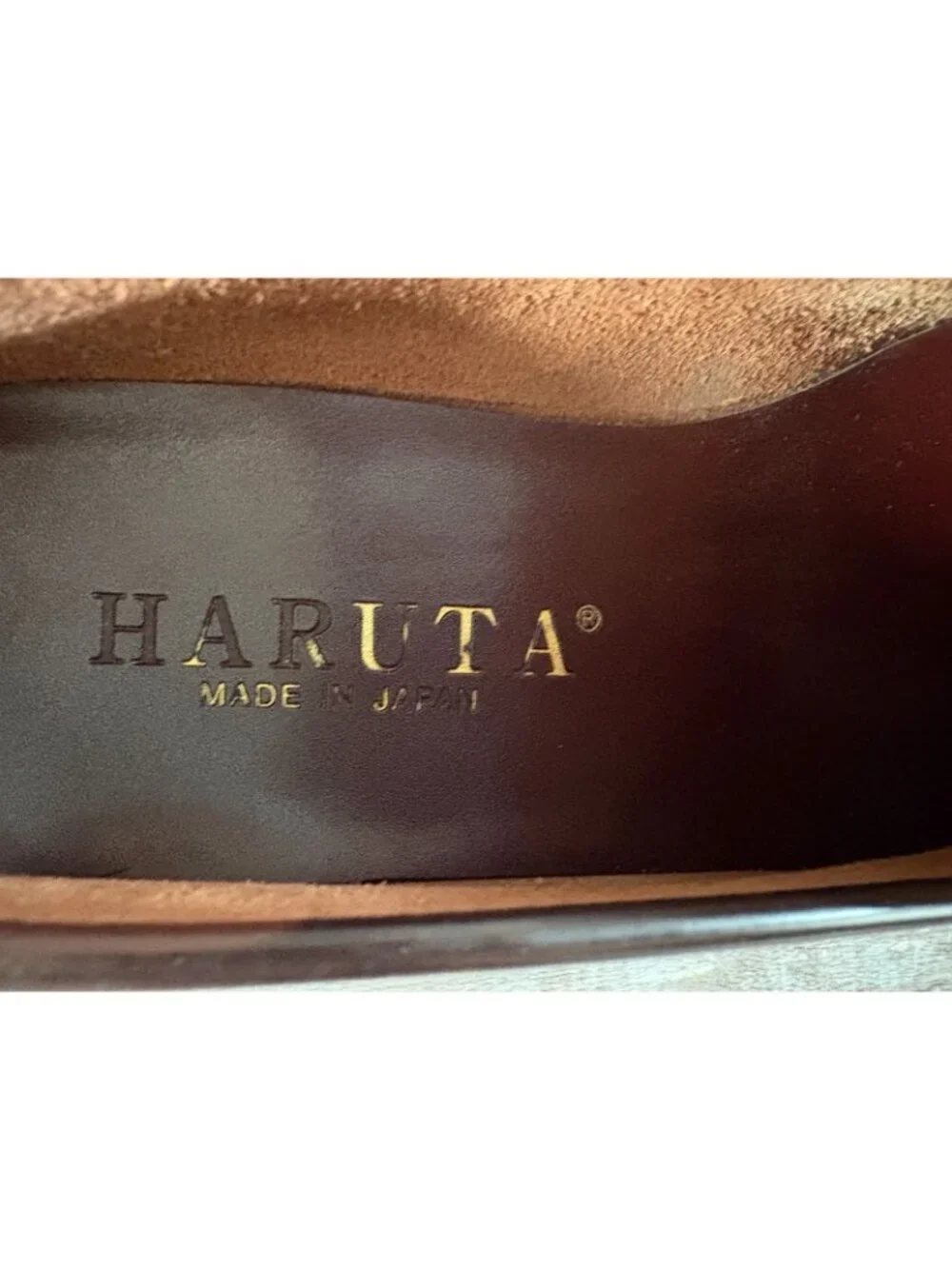 HARUTA 906 Penny Loafers Leather Size 25.5 EEE JP 7.5 US burgundy made in Japan